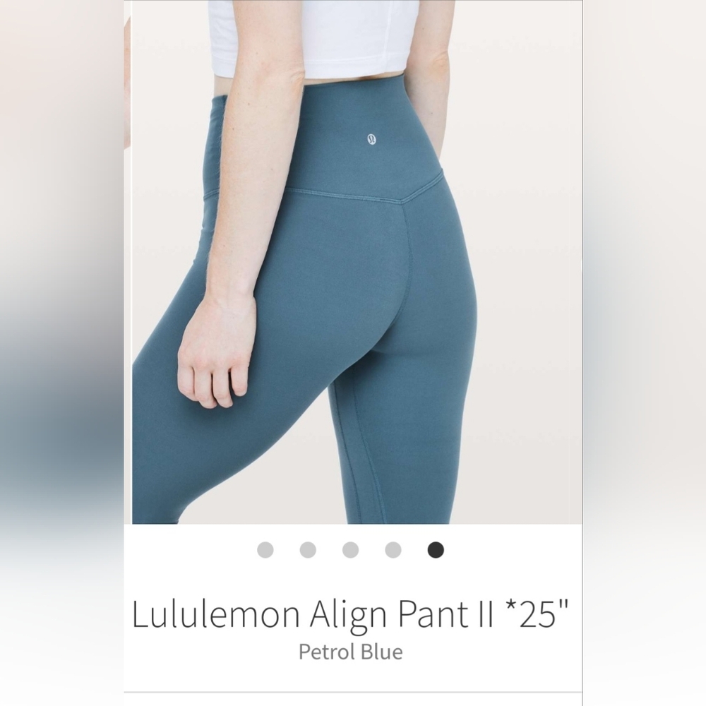 RARE NWT 🍋Lululemon🍋 Align Leggings Petrol Blue Size 2